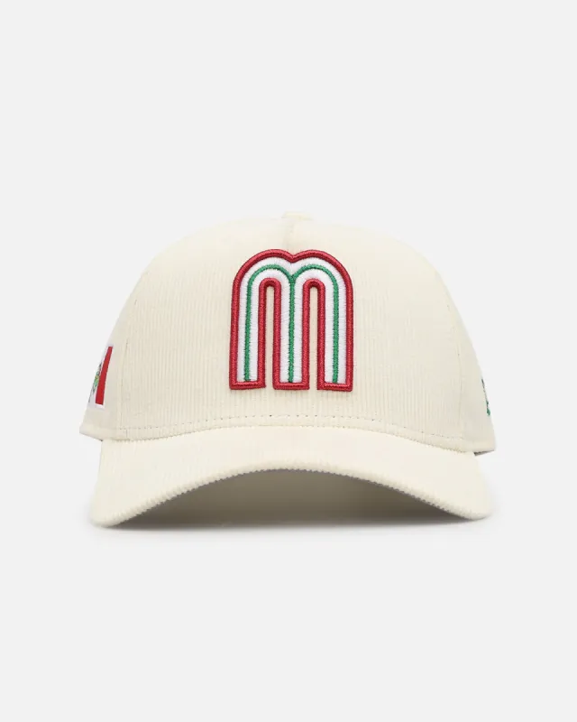New Era Mexico National Baseball Team 'Mexico Variety Pack' 9FORTY A-Frame Corduroy Snapback Chrome sold by Culture Kings