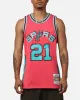 Mitchell & Ness San Antonio Spurs Tim Duncan 'Spurs 2014 Champs' '98-99 Swingman Jersey Pink sold by Culture Kings