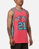 Mitchell & Ness San Antonio Spurs Tim Duncan 'Spurs 2014 Champs' '98-99 Swingman Jersey Pink sold by Culture Kings