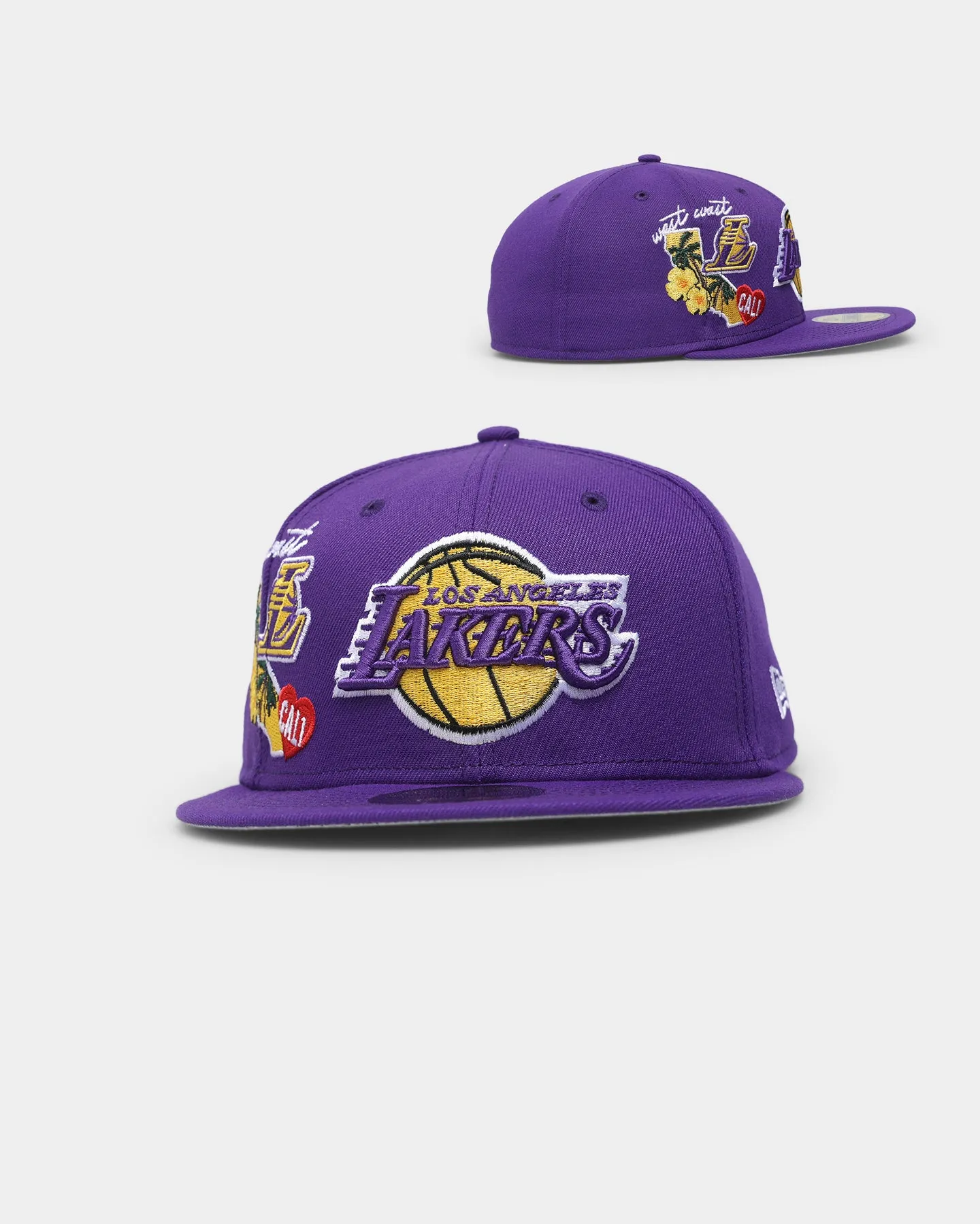 New Era Los Angeles Lakers 'City Cluster' 59FIFTY Fitted Purple sold by Culture Kings