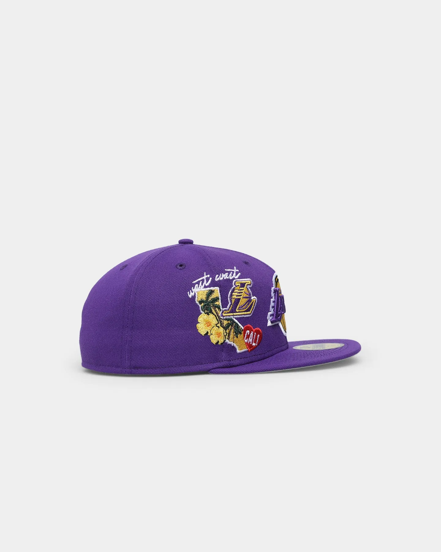 New Era Los Angeles Lakers 'City Cluster' 59FIFTY Fitted Purple sold by Culture Kings product image thumbnail 3