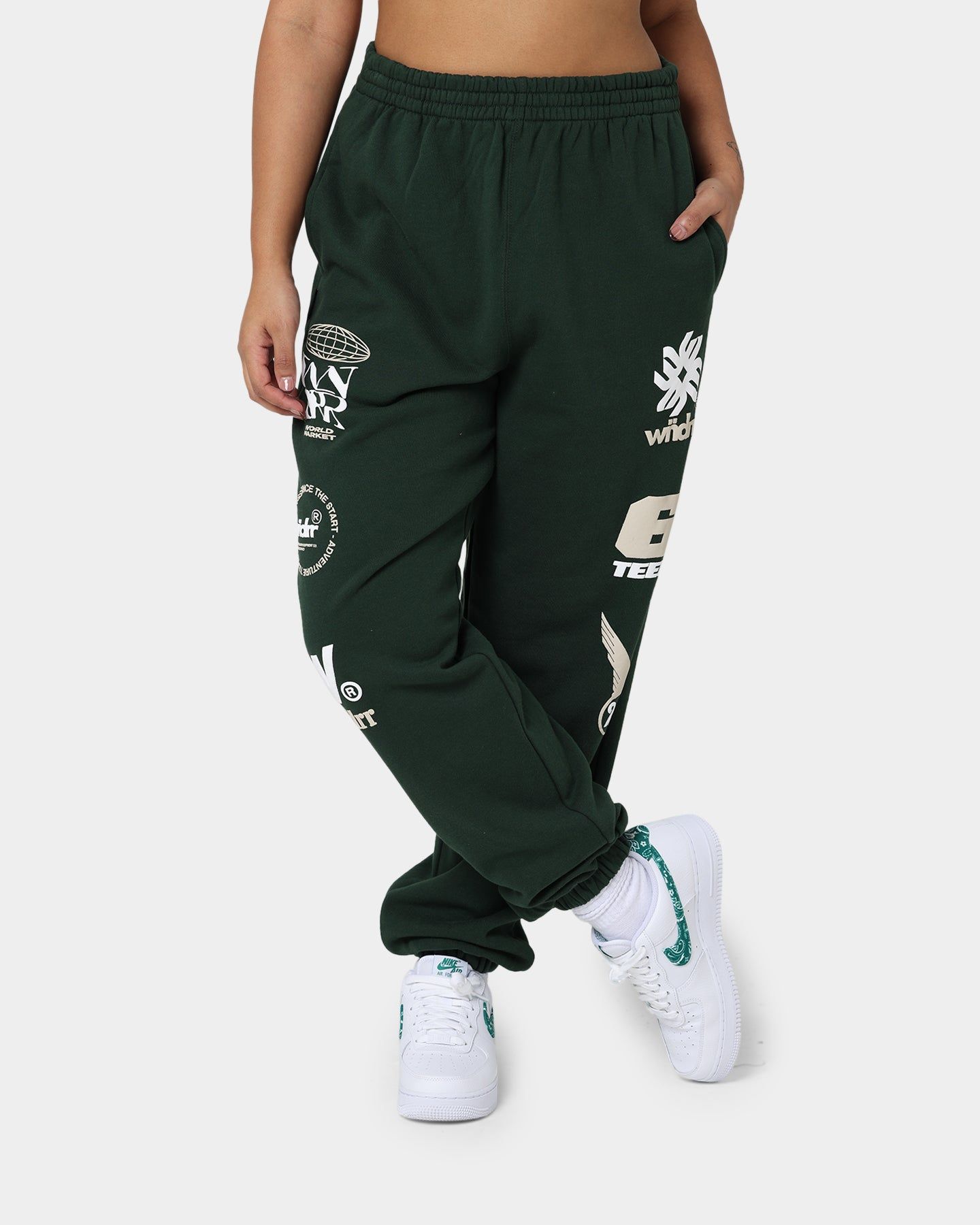 WNDRR Market Track Pants Forest Green sold by Culture Kings