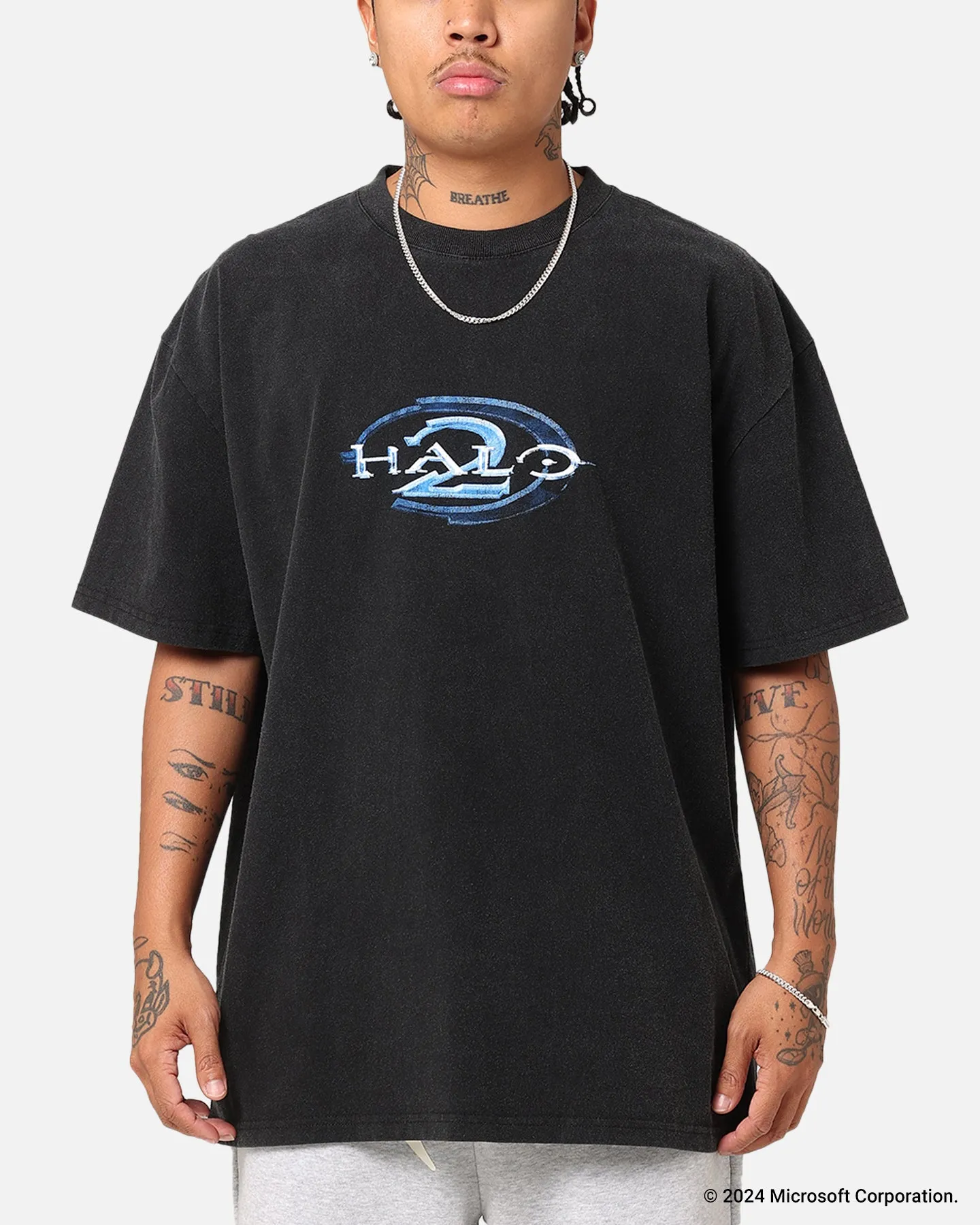 Goat Crew X Halo Halo 2 Vintage T-Shirt Black Acidwash sold by Culture Kings product image thumbnail 2