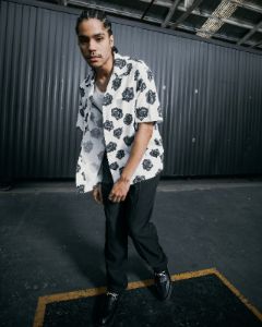 Saint Morta Vintage Rose Short Sleeve Shirt White sold by Culture Kings