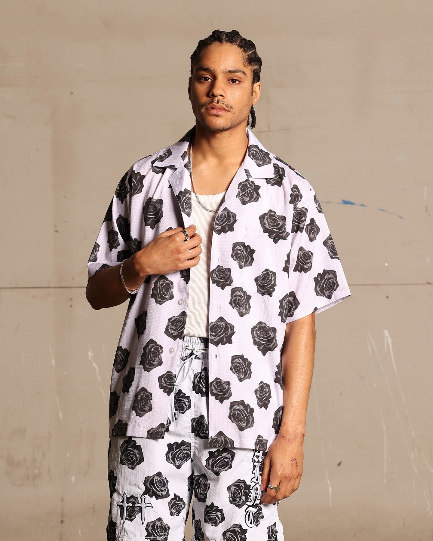 Saint Morta Vintage Rose Short Sleeve Shirt White sold by Culture Kings product image thumbnail 3