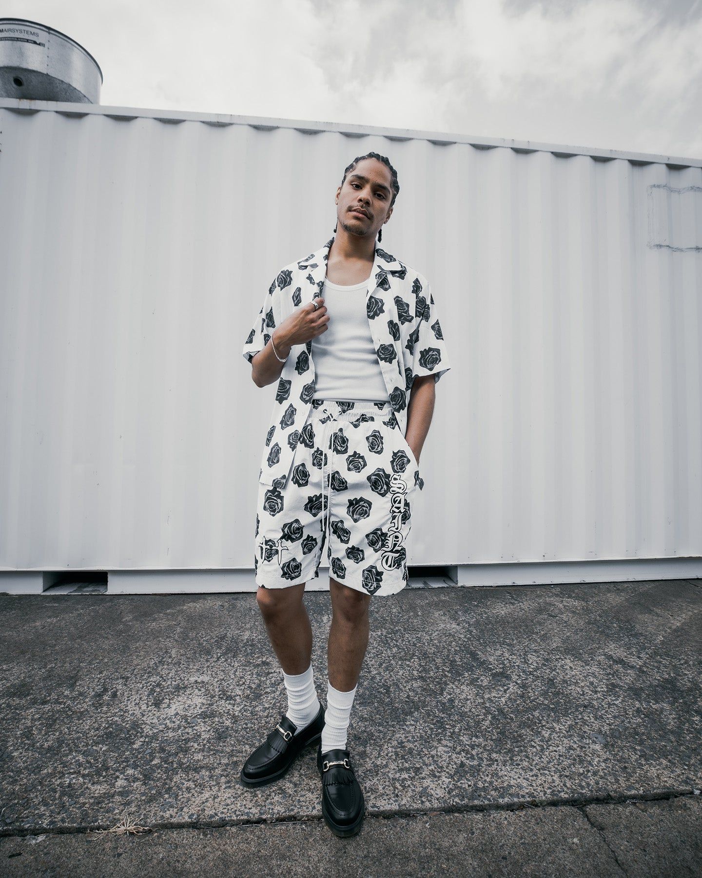 Saint Morta Vintage Rose Short Sleeve Shirt White sold by Culture Kings product image thumbnail 2