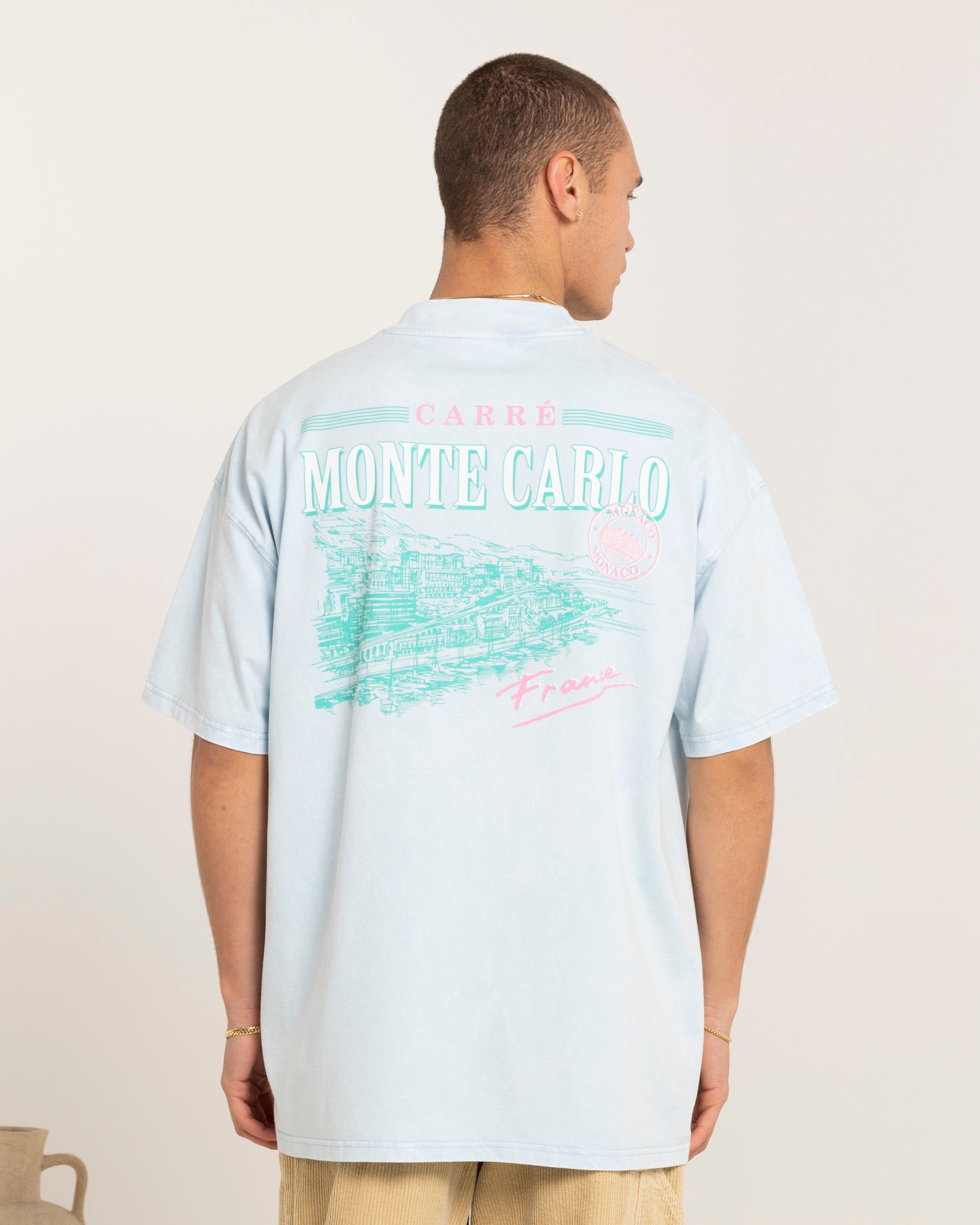 Carre Monte Carlo Oversized T-Shirt Light Blue sold by Culture Kings