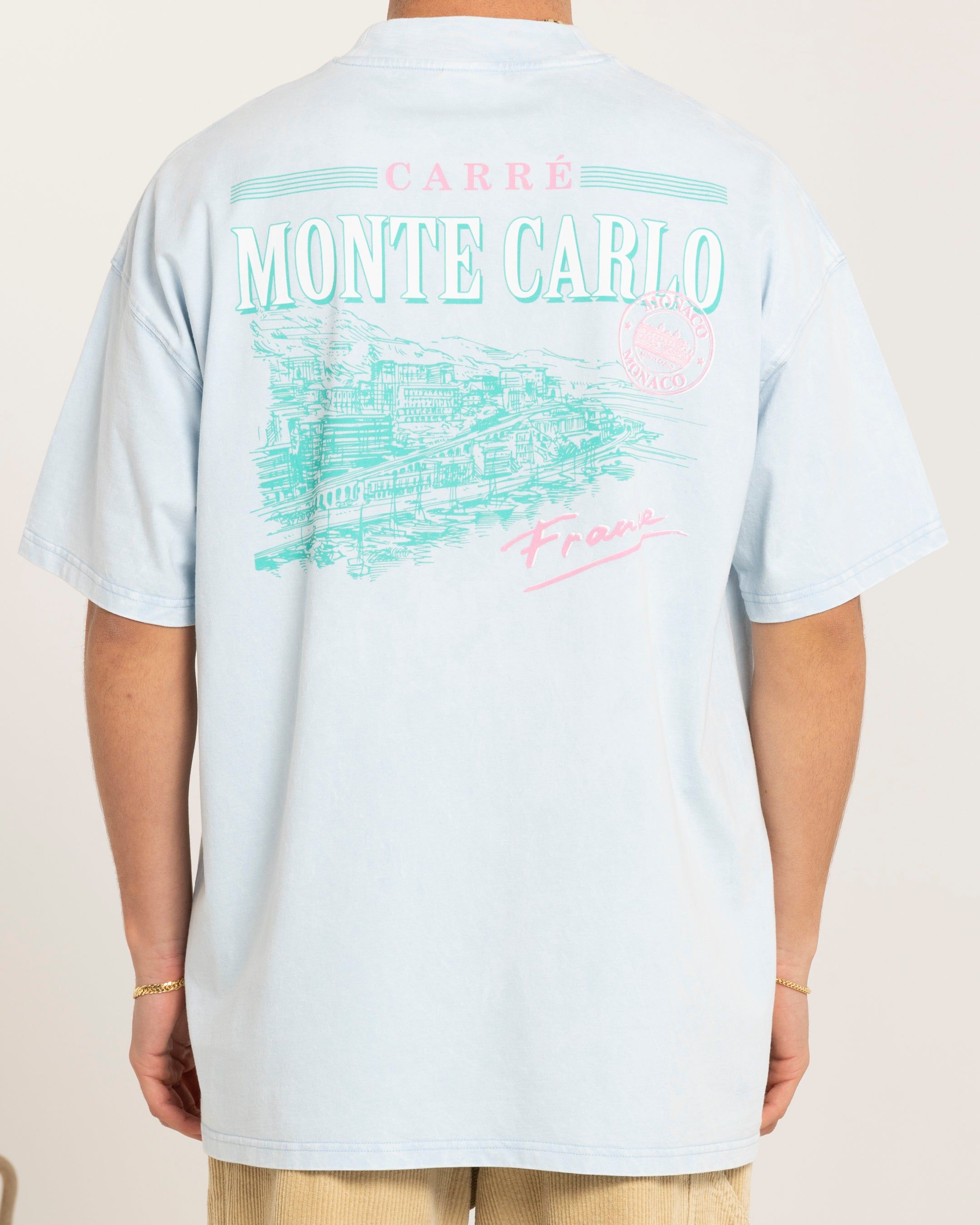 Carre Monte Carlo Oversized T-Shirt Light Blue sold by Culture Kings product image thumbnail 5