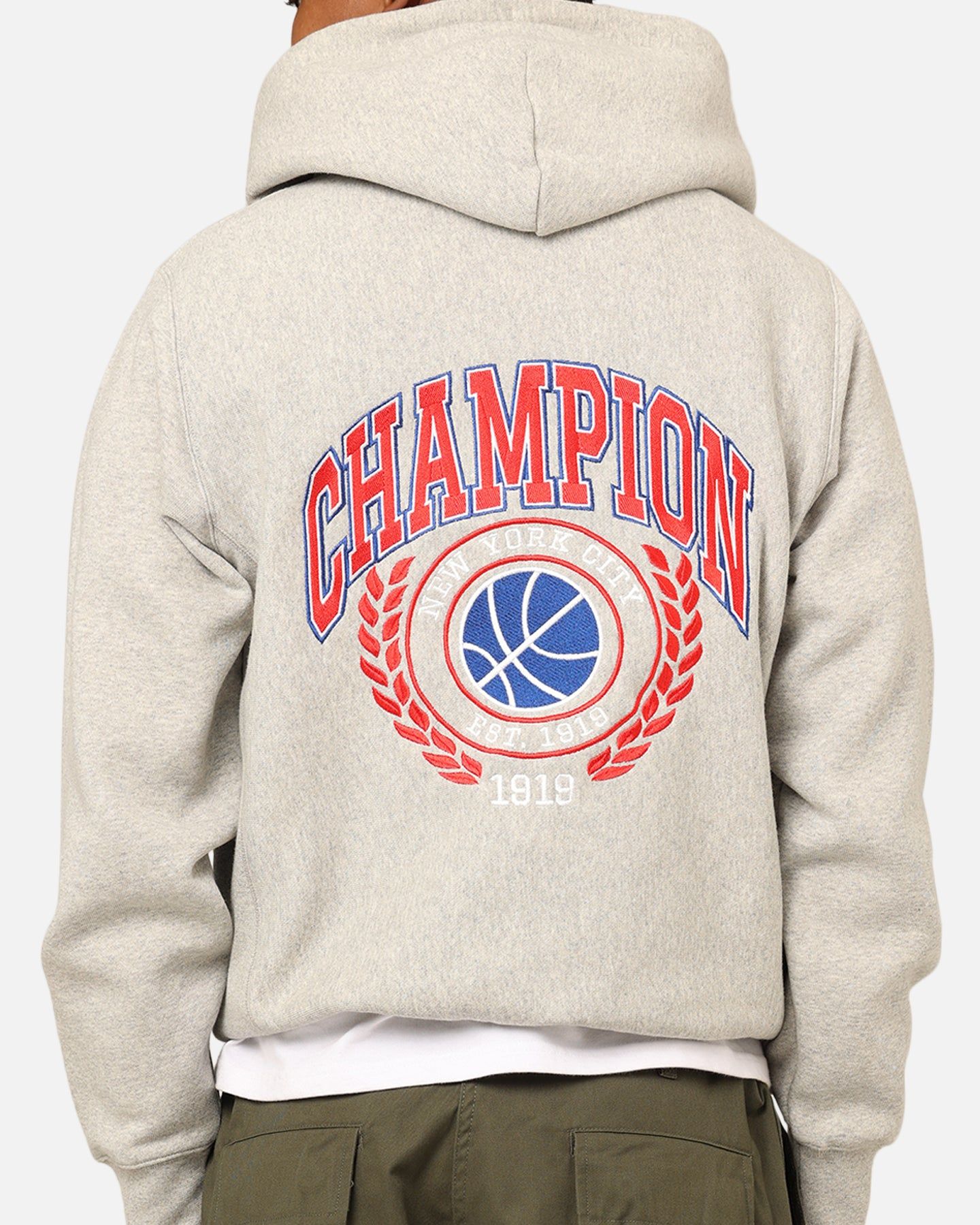 Champion Reverse Weave Field Basketball Hoodie Oxford Heather sold by Culture Kings product image thumbnail 5