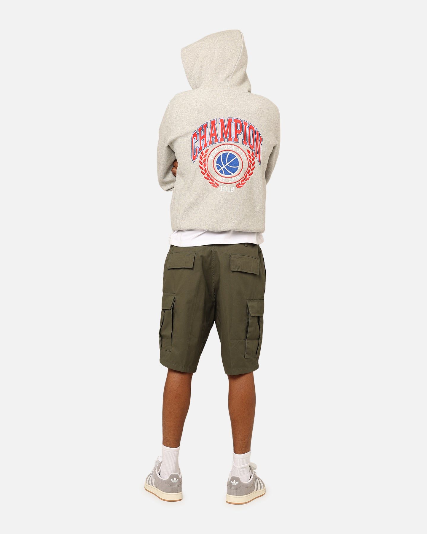 Champion Reverse Weave Field Basketball Hoodie Oxford Heather sold by Culture Kings product image thumbnail 3
