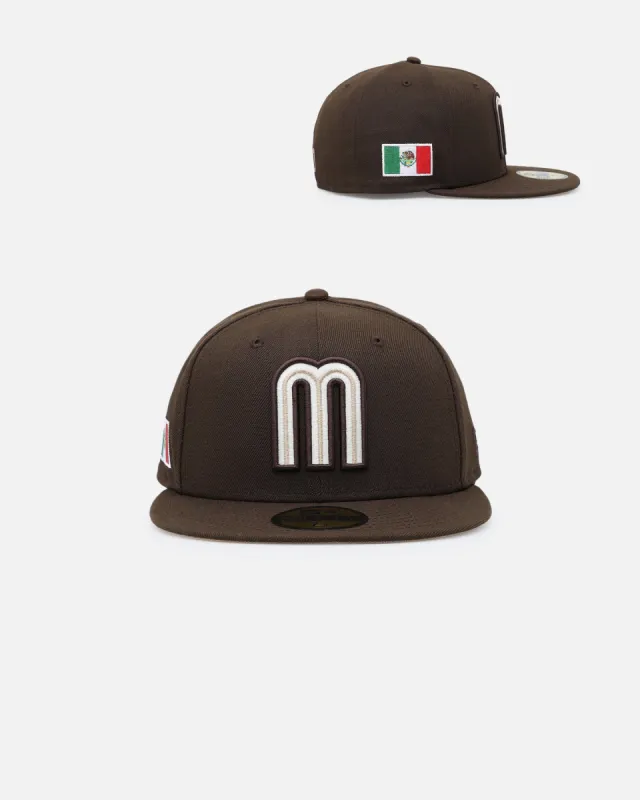 New Era Mexico National Baseball Team 59FIFTY Fitted Walnut Camel sold by Culture Kings