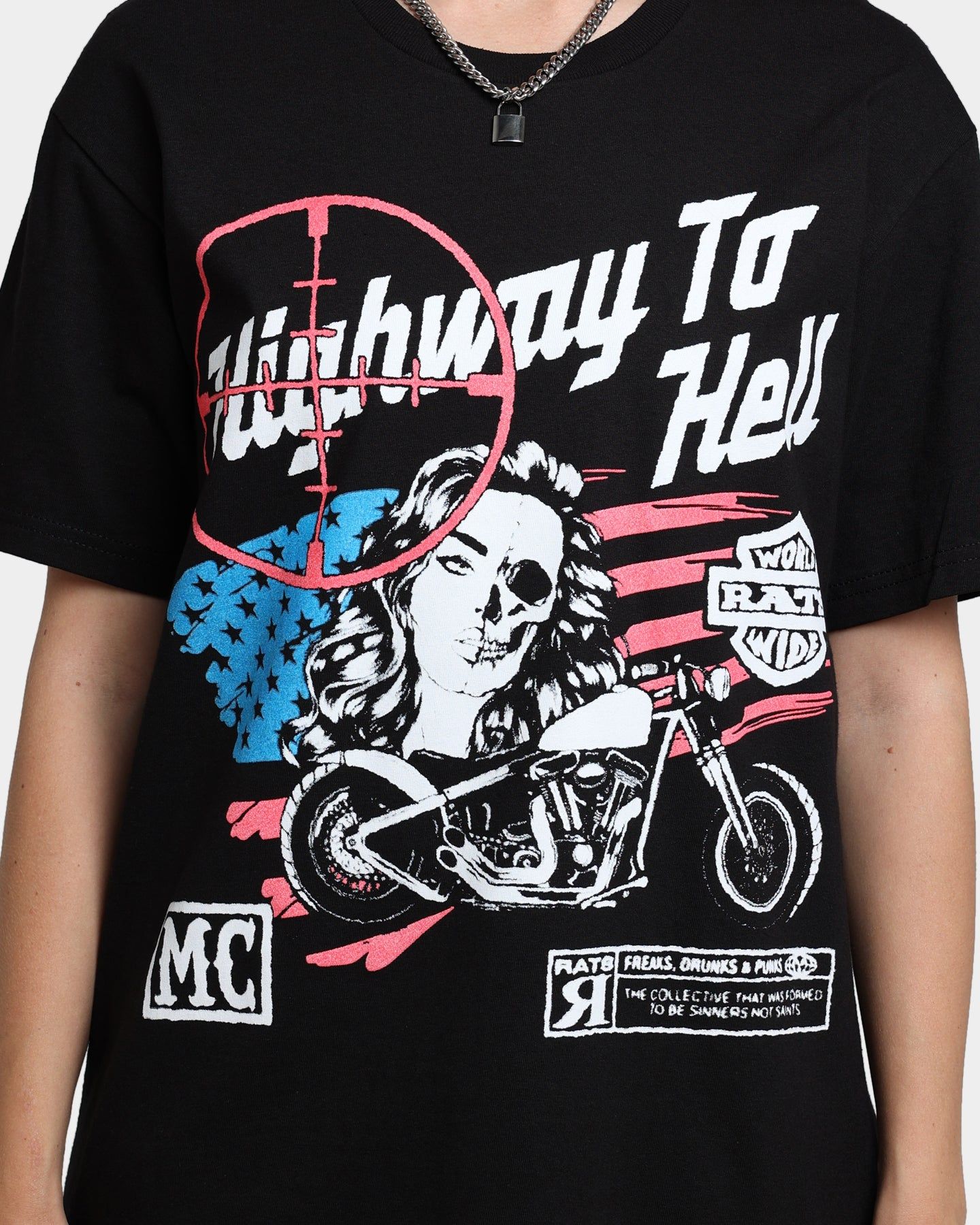 Rats Get Fat Highway To Hell T-Shirt Black sold by Culture Kings product image thumbnail 3