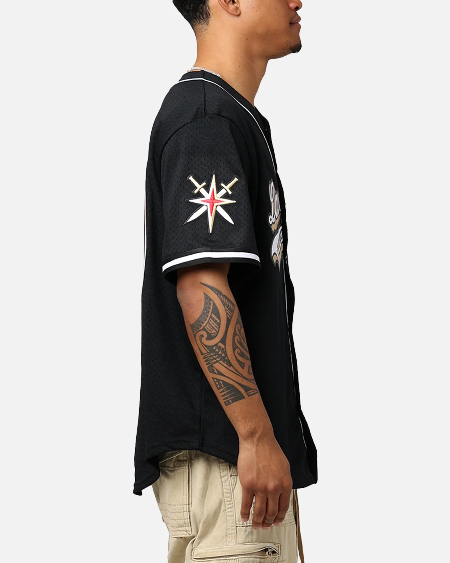 Pro Standard Las Vegas Golden Knights Mesh Button Up Jersey Black sold by Culture Kings product image thumbnail 4