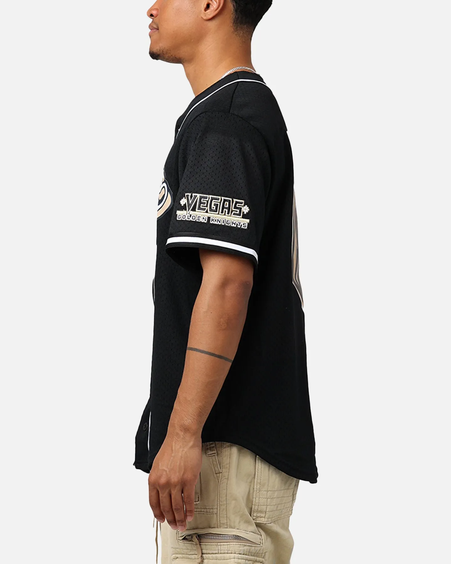 Pro Standard Las Vegas Golden Knights Mesh Button Up Jersey Black sold by Culture Kings product image thumbnail 5