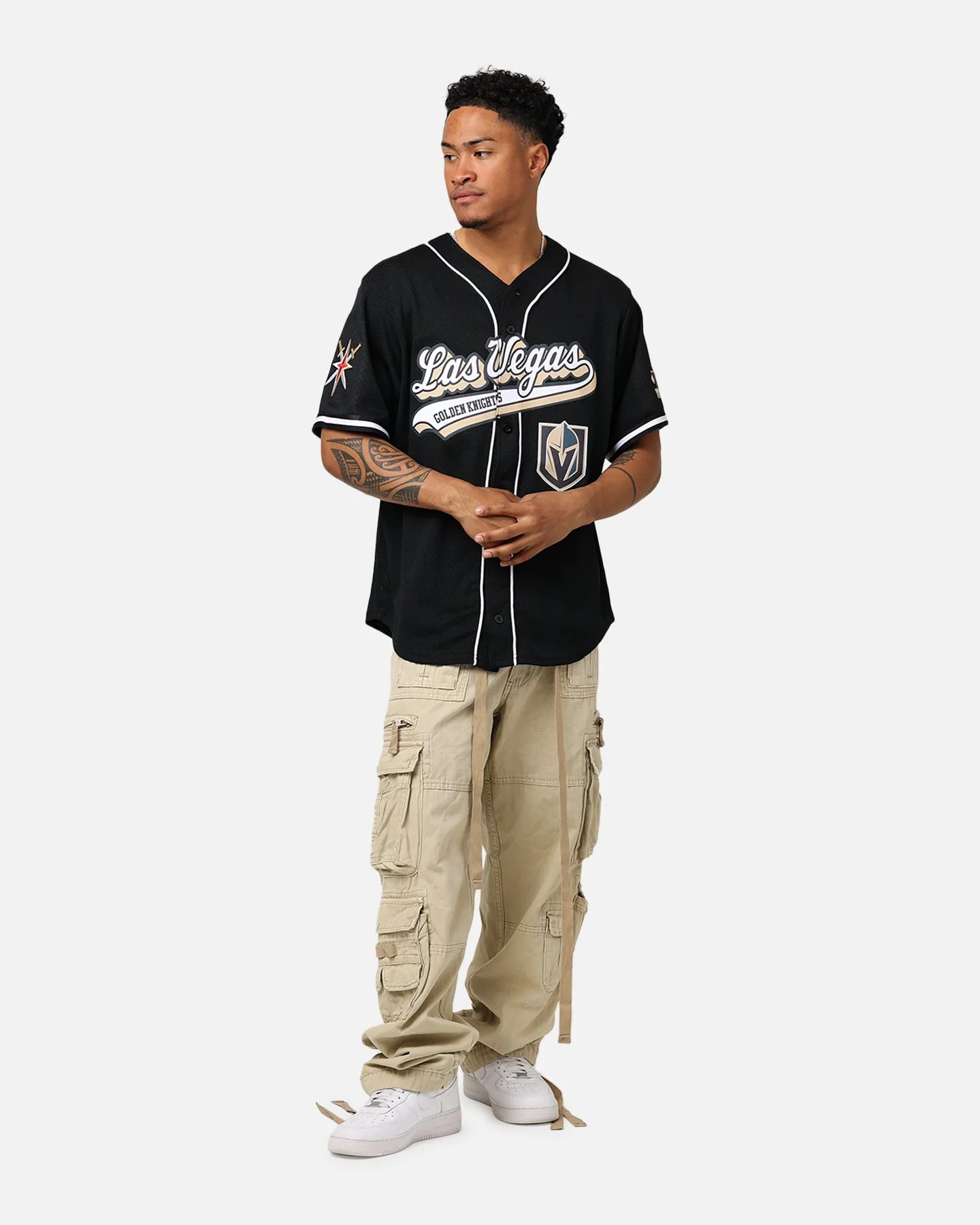 Pro Standard Las Vegas Golden Knights Mesh Button Up Jersey Black sold by Culture Kings product image thumbnail 3
