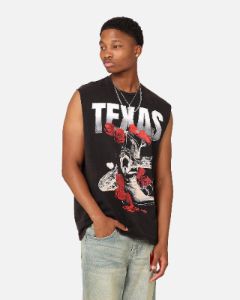 Goat Crew Texas Vintage Muscle T-Shirt Black Wash sold by Culture Kings