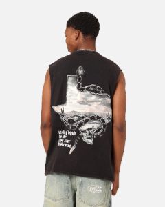 Goat Crew Texas Vintage Muscle T-Shirt Black Wash sold by Culture Kings