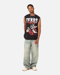 Goat Crew Texas Vintage Muscle T-Shirt Black Wash sold by Culture Kings