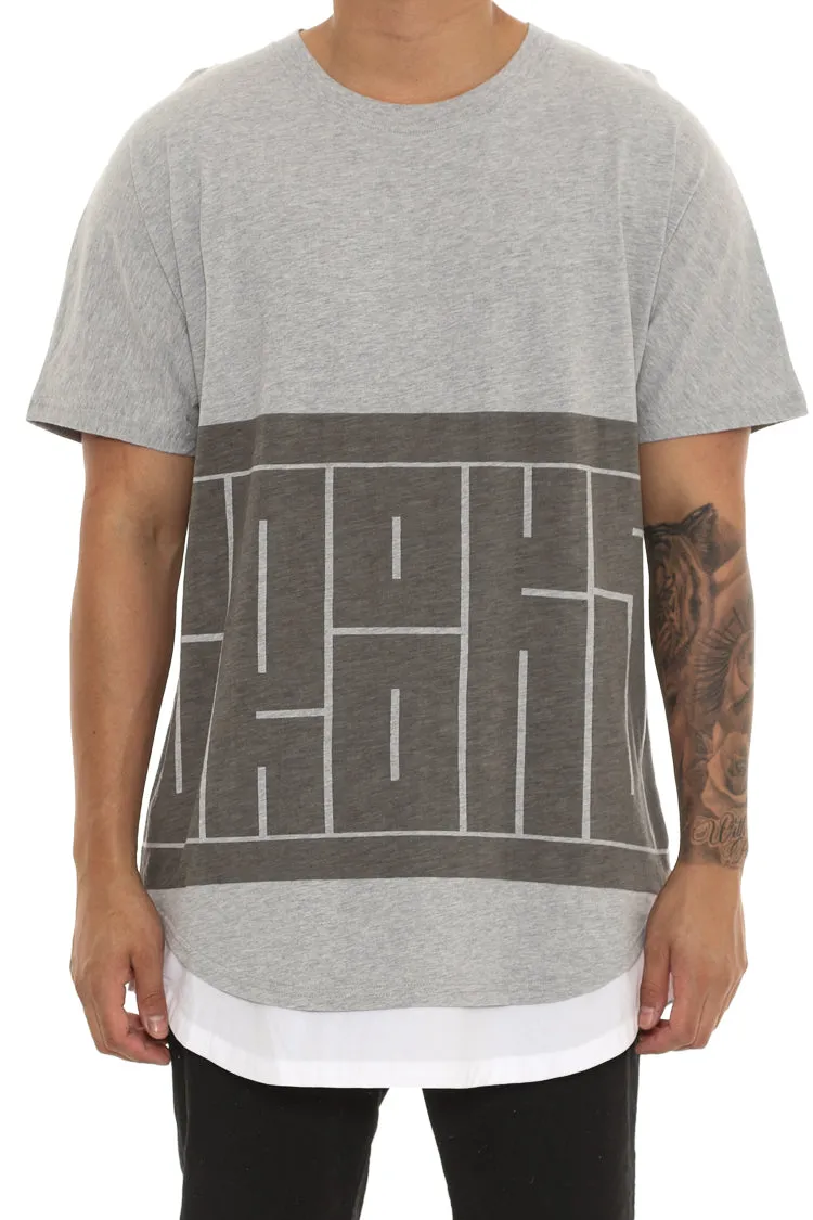 Crooks & Castles Maze Dolman Tee Heather Grey sold by Culture Kings