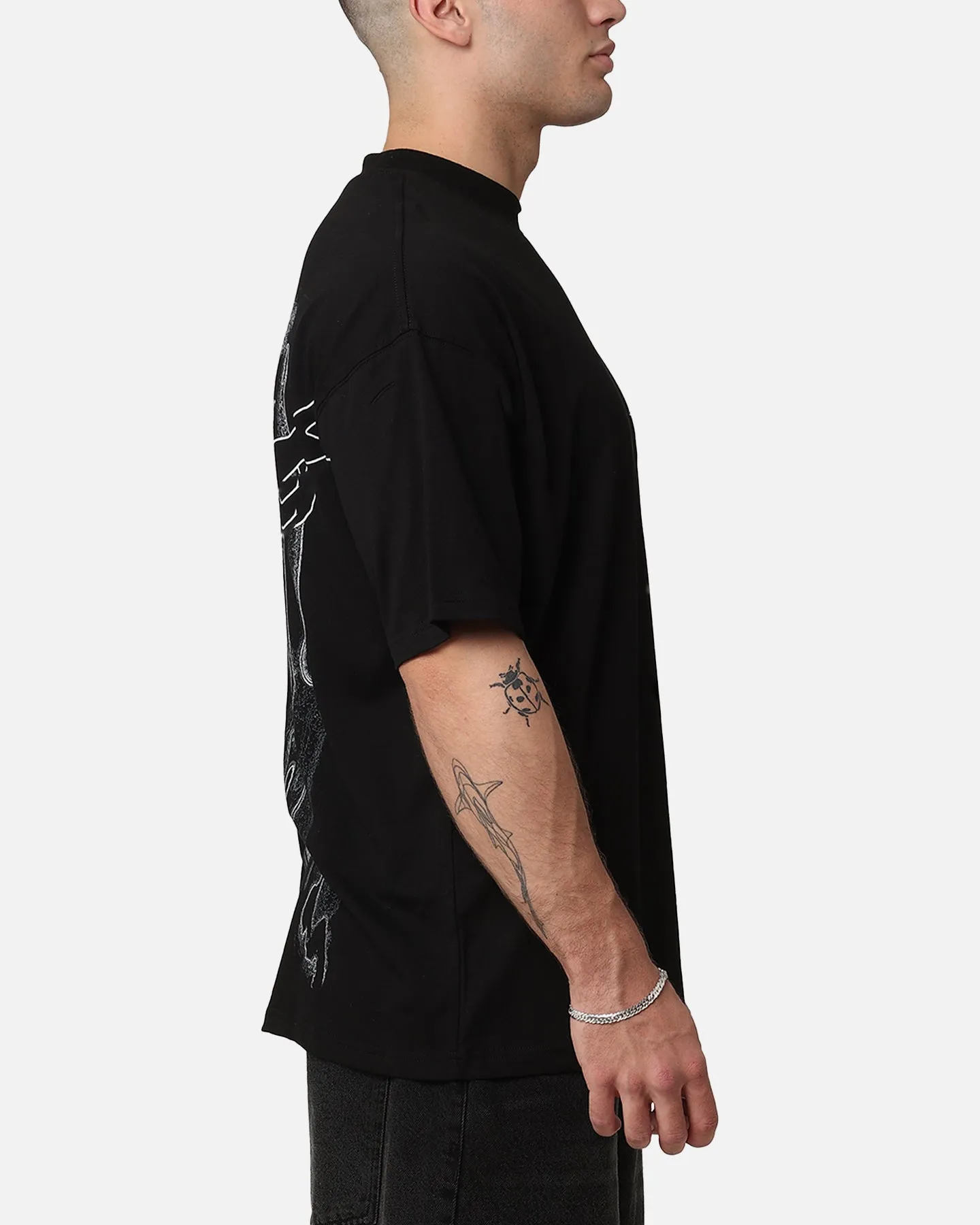 Saint Morta Veiled Mock Neck T-Shirt Black sold by Culture Kings product image thumbnail 5