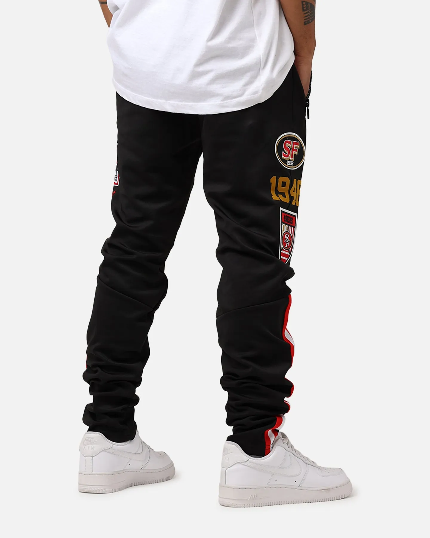 Pro Standard San Francisco 49ers Fast Lane Track Pants Black sold by Culture Kings product image thumbnail 3