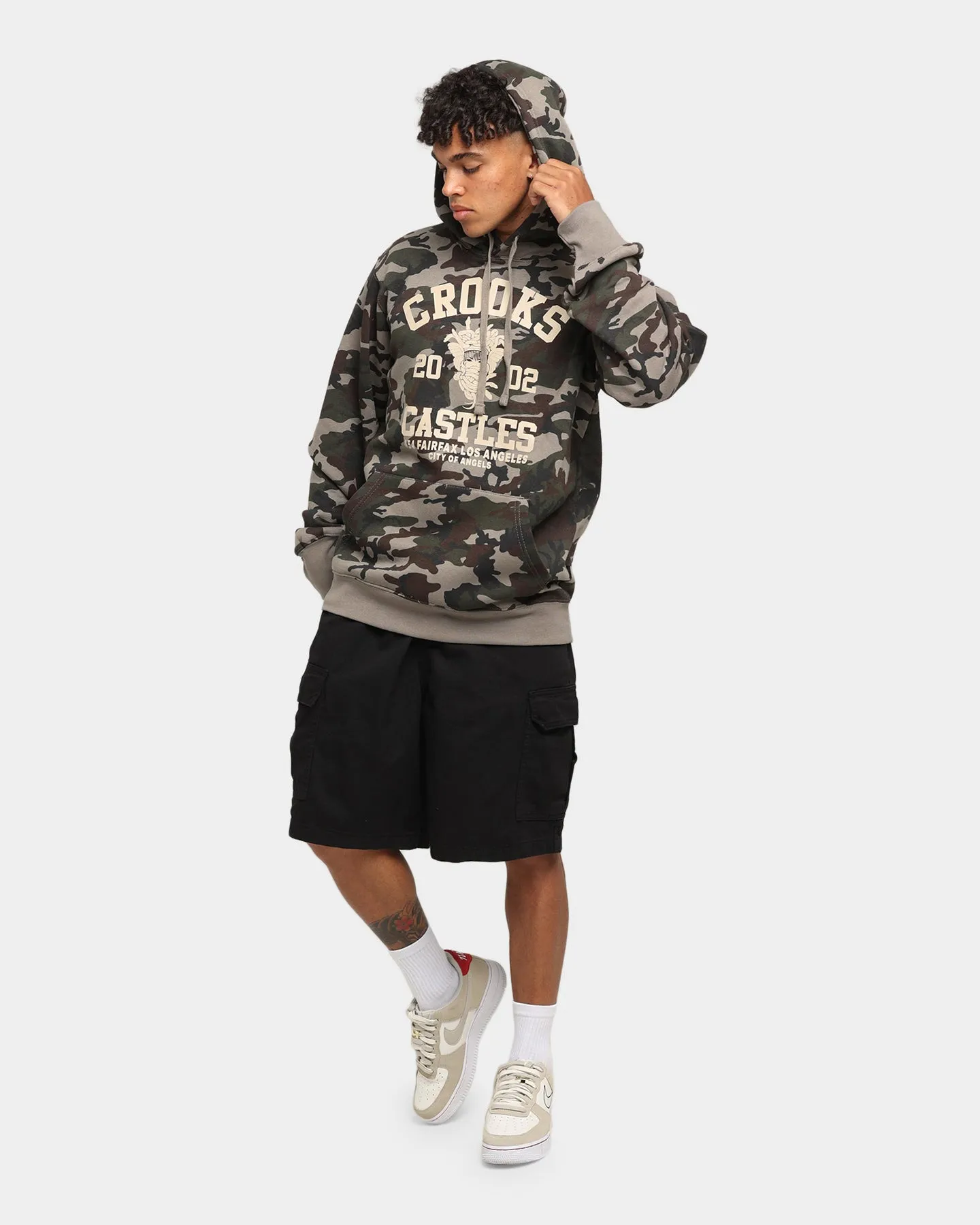 Crooks & Castles Fairfax Varsity Hoodie Camo sold by Culture Kings product image thumbnail 2