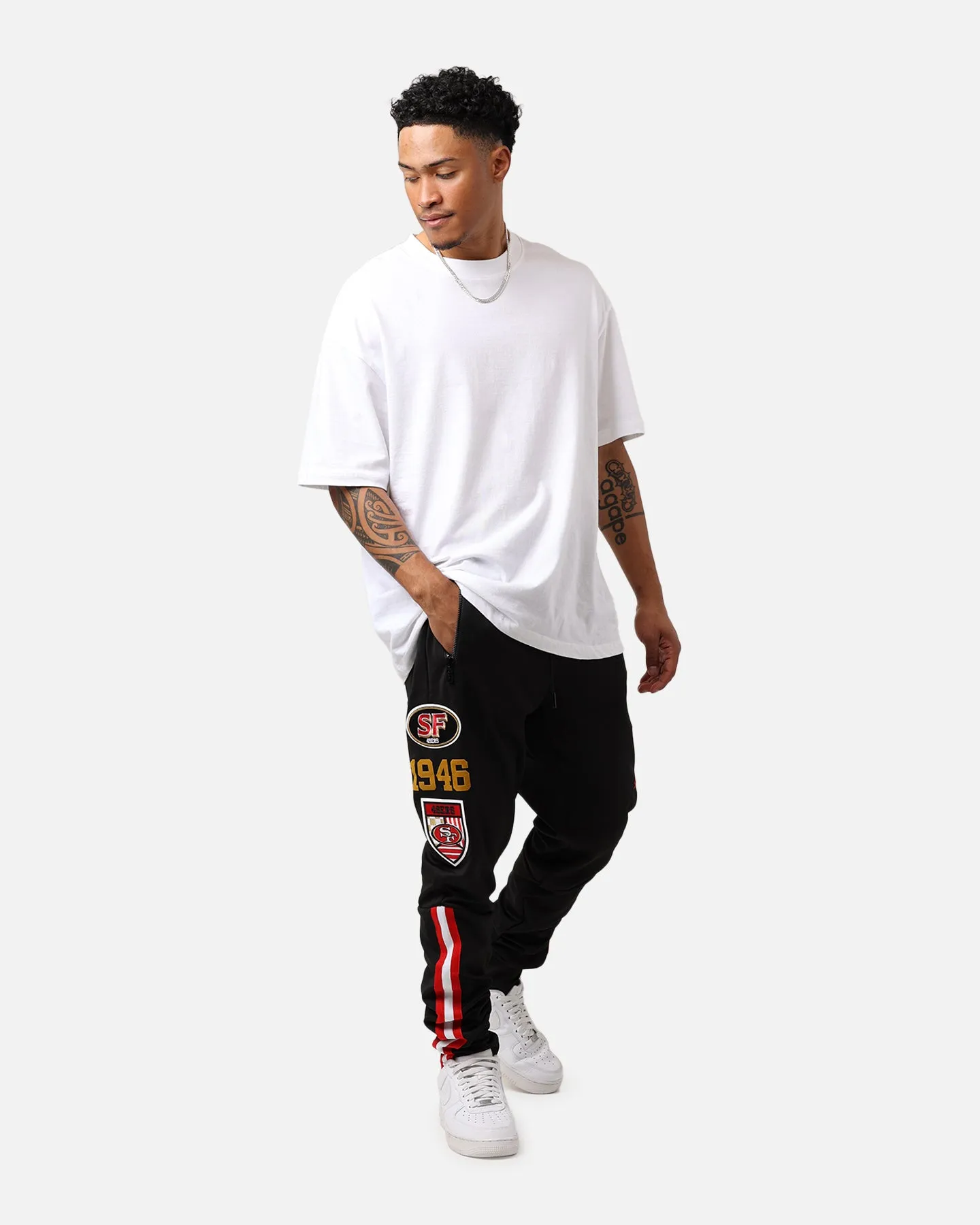 Pro Standard San Francisco 49ers Fast Lane Track Pants Black sold by Culture Kings product image thumbnail 2