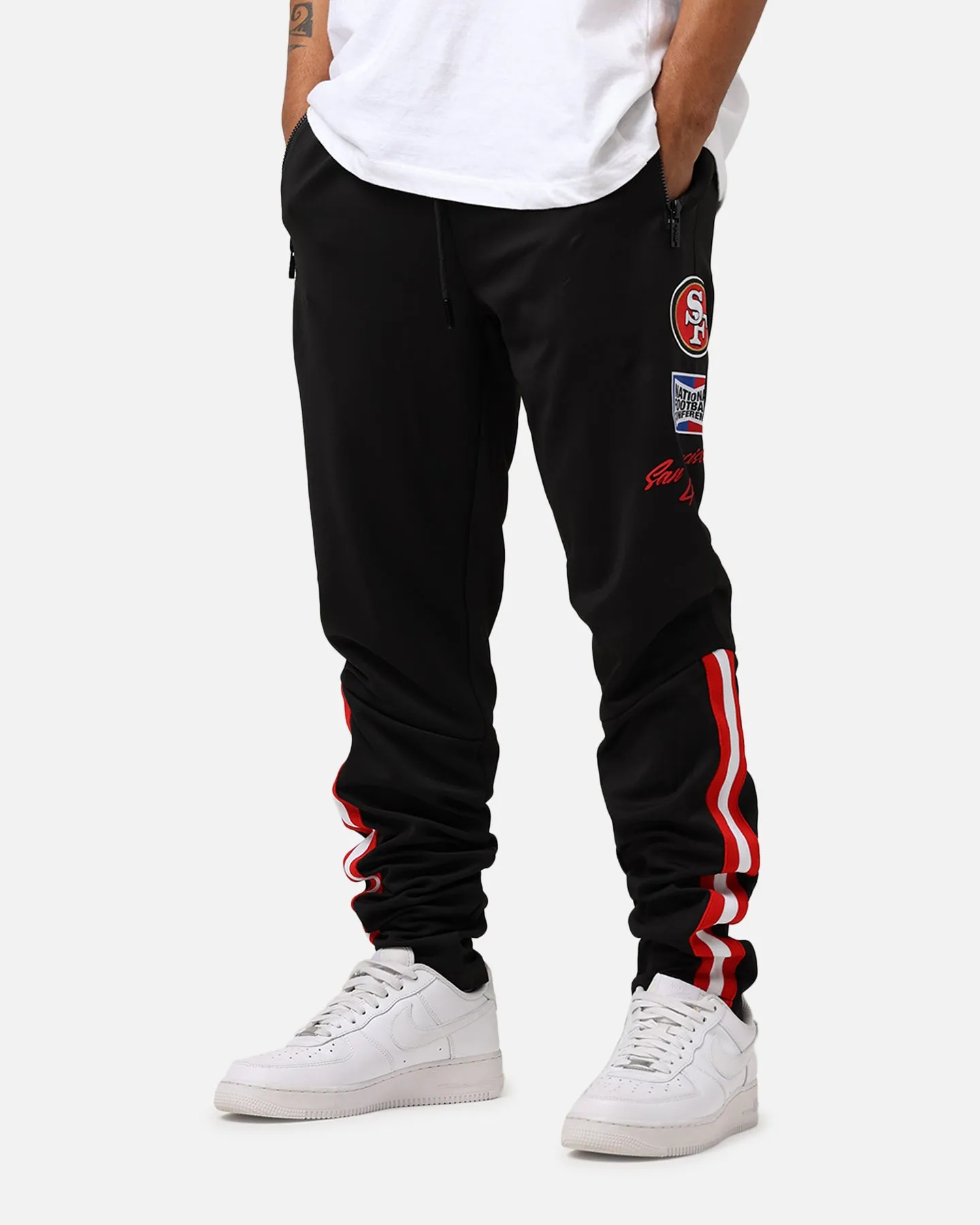 Pro Standard San Francisco 49ers Fast Lane Track Pants Black sold by Culture Kings product image thumbnail 4
