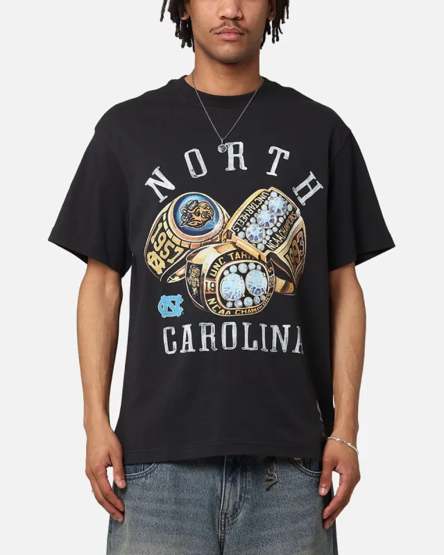 Mitchell & Ness North Carolina Rings UNC T-Shirt Faded Black made by Culture Kings