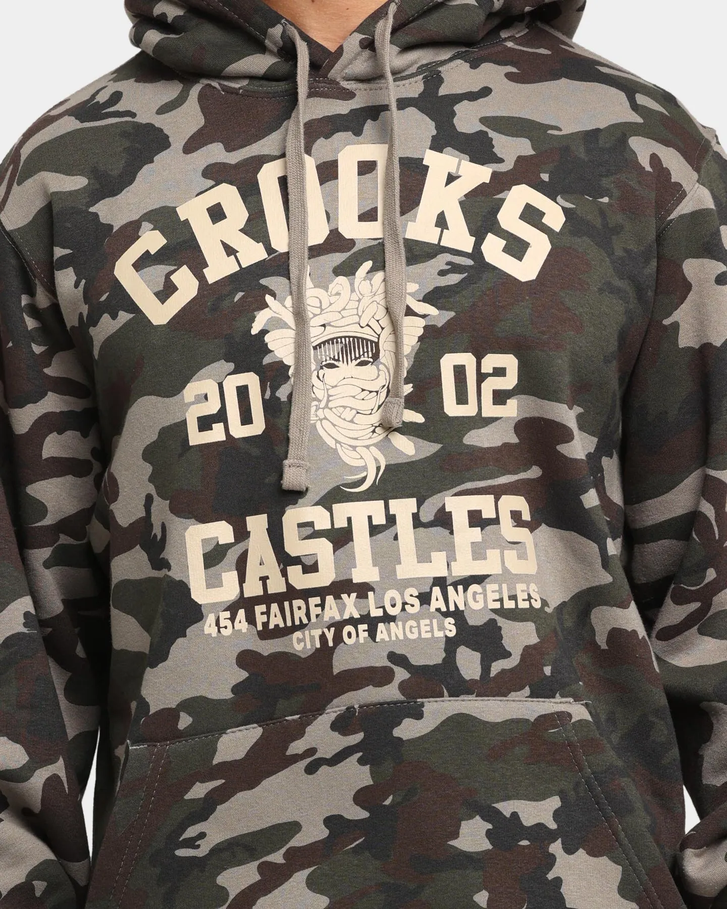 Crooks & Castles Fairfax Varsity Hoodie Camo sold by Culture Kings product image thumbnail 3