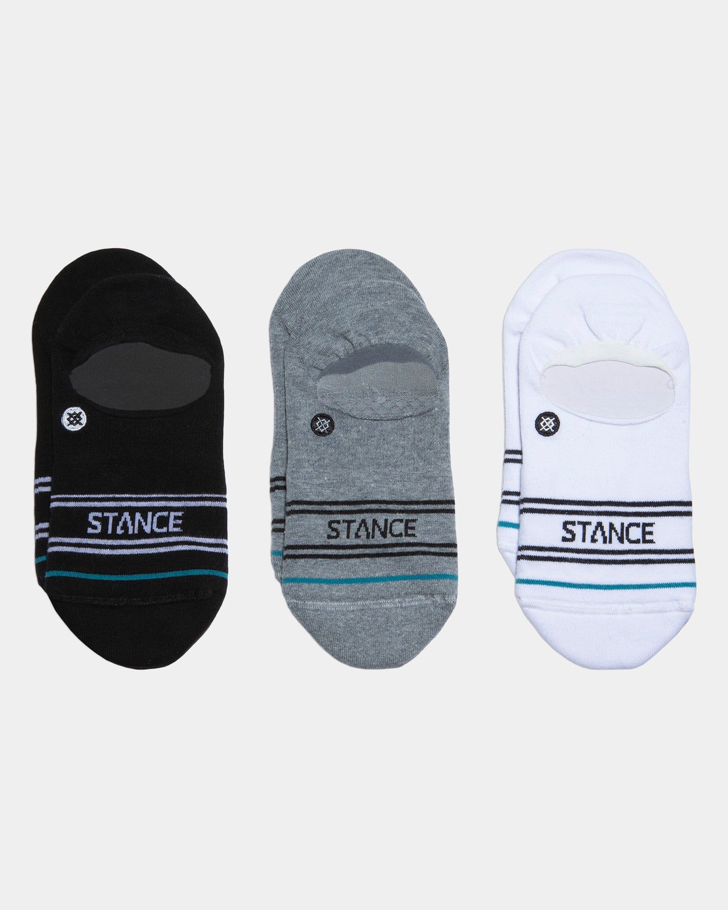 Stance Basic No Show Socks 3 Pack Multi-Coloured sold by Culture Kings