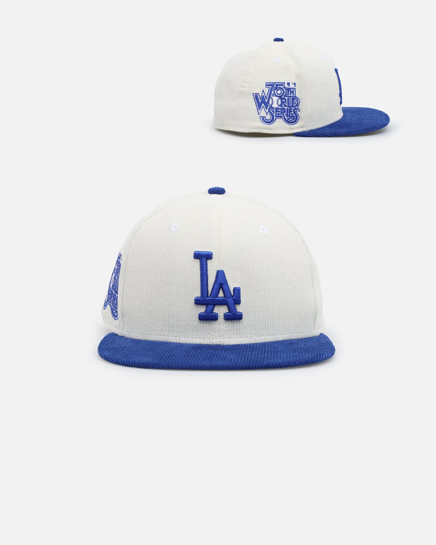 New Era Los Angeles Dodgers '2-Tone Corduroy' 59FIFTY Fitted Chrome/Royal sold by Culture Kings