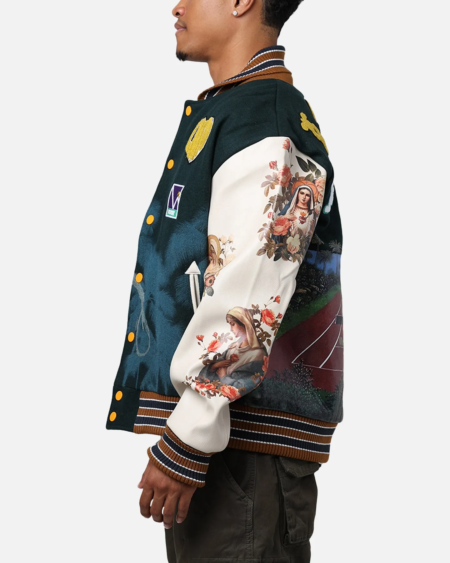 Lifted Anchors "Kournikova" Varsity Tennis Jacket Deep Green sold by Culture Kings product image thumbnail 5