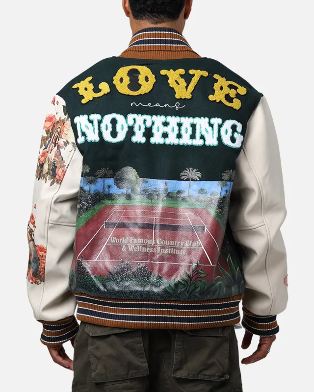 Lifted Anchors "Kournikova" Varsity Tennis Jacket Deep Green sold by Culture Kings