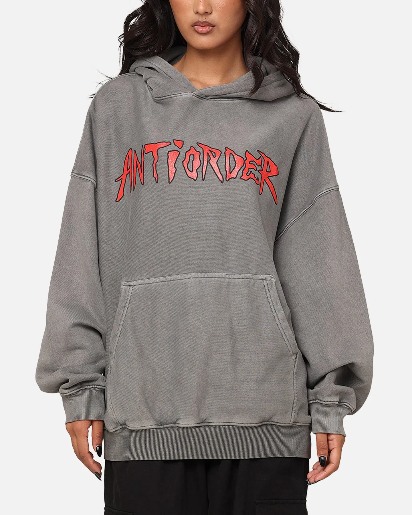 The Anti Order Pseudo Premium Hoodie Washed Charcoal sold by Culture Kings