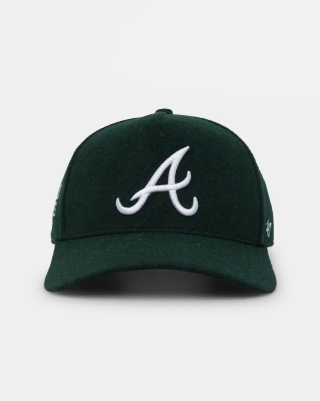47 Brand Atlanta Braves Cliffside Offside DT Snapback Dark Green sold by Culture Kings