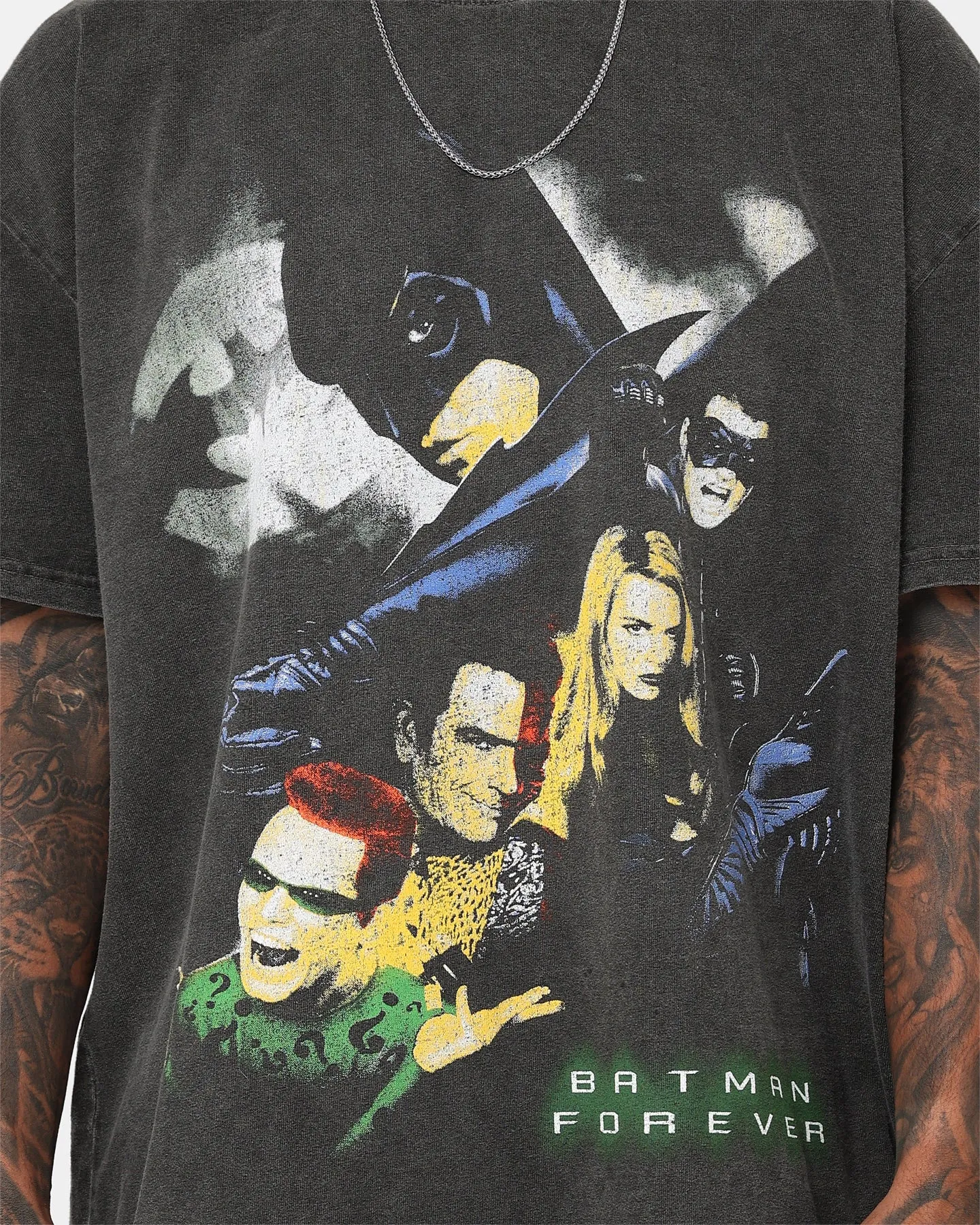American Thrift X Batman Batman Forever Heavyweight Vintage T-Shirt Black Wash sold by Culture Kings product image thumbnail 4
