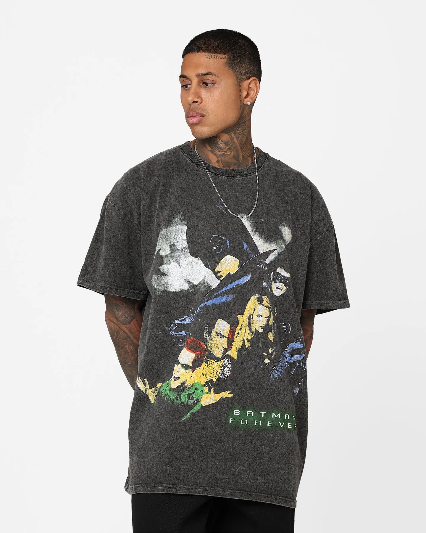 American Thrift X Batman Batman Forever Heavyweight Vintage T-Shirt Black Wash sold by Culture Kings