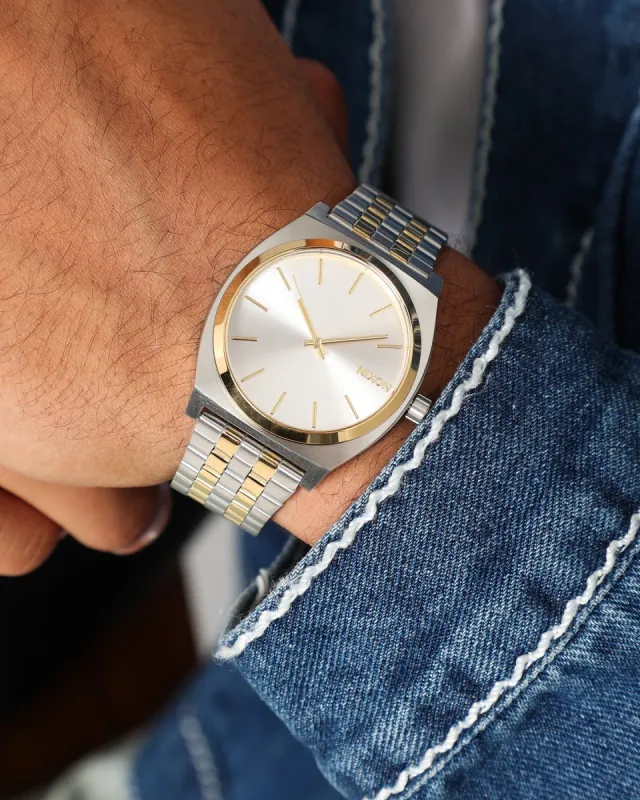 Nixon Time Teller Watch Silver/Gold sold by Culture Kings