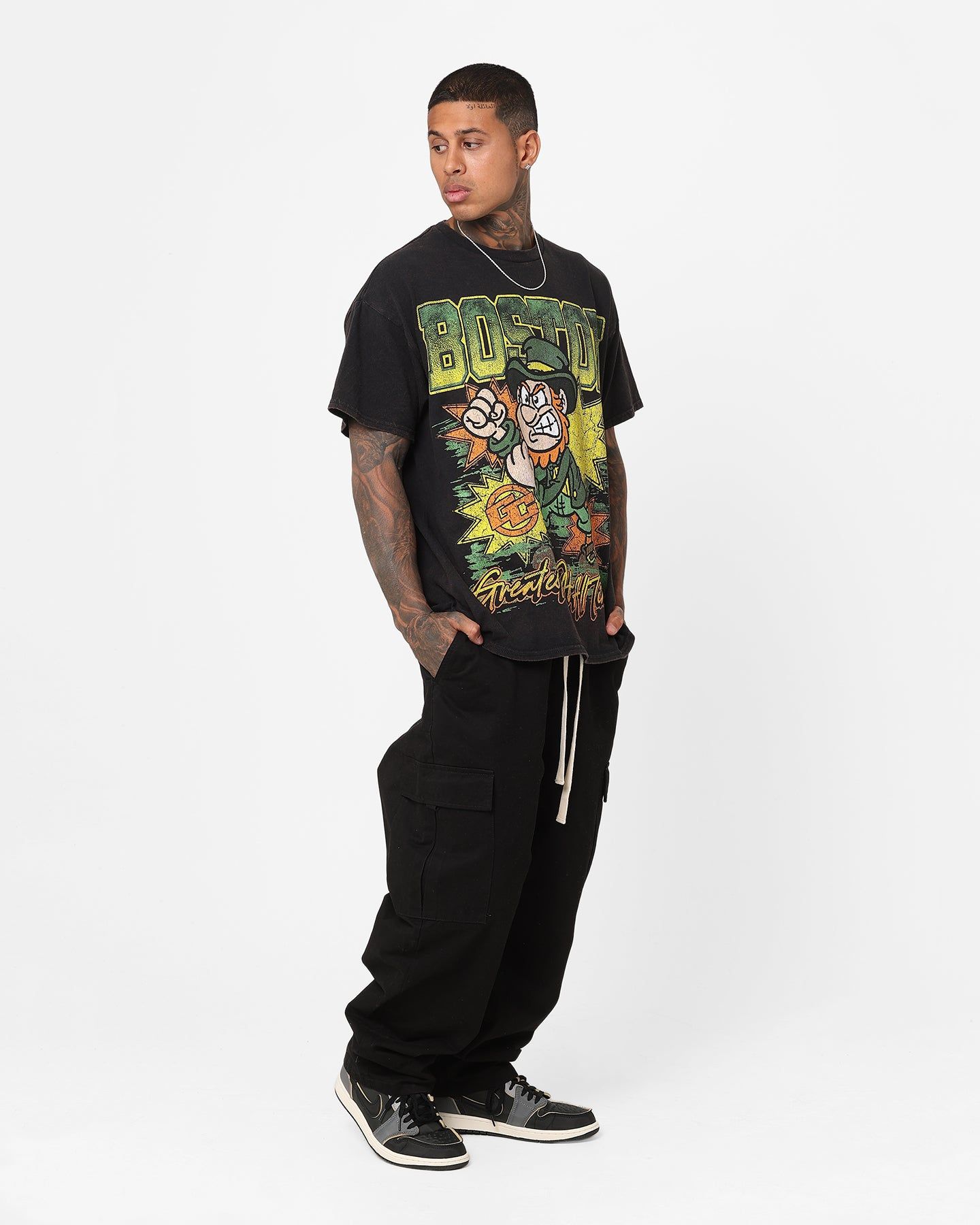 Goat Crew Boston Luck Vintage T-Shirt Black Wash sold by Culture Kings product image thumbnail 2
