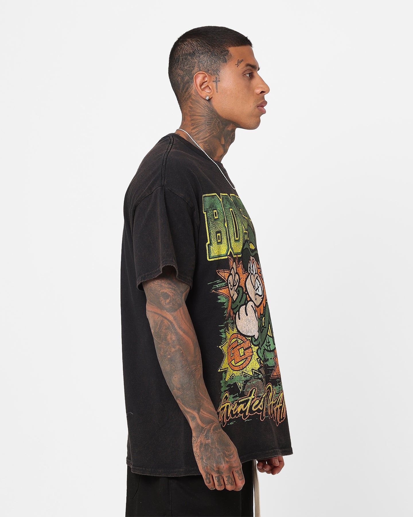 Goat Crew Boston Luck Vintage T-Shirt Black Wash sold by Culture Kings product image thumbnail 5