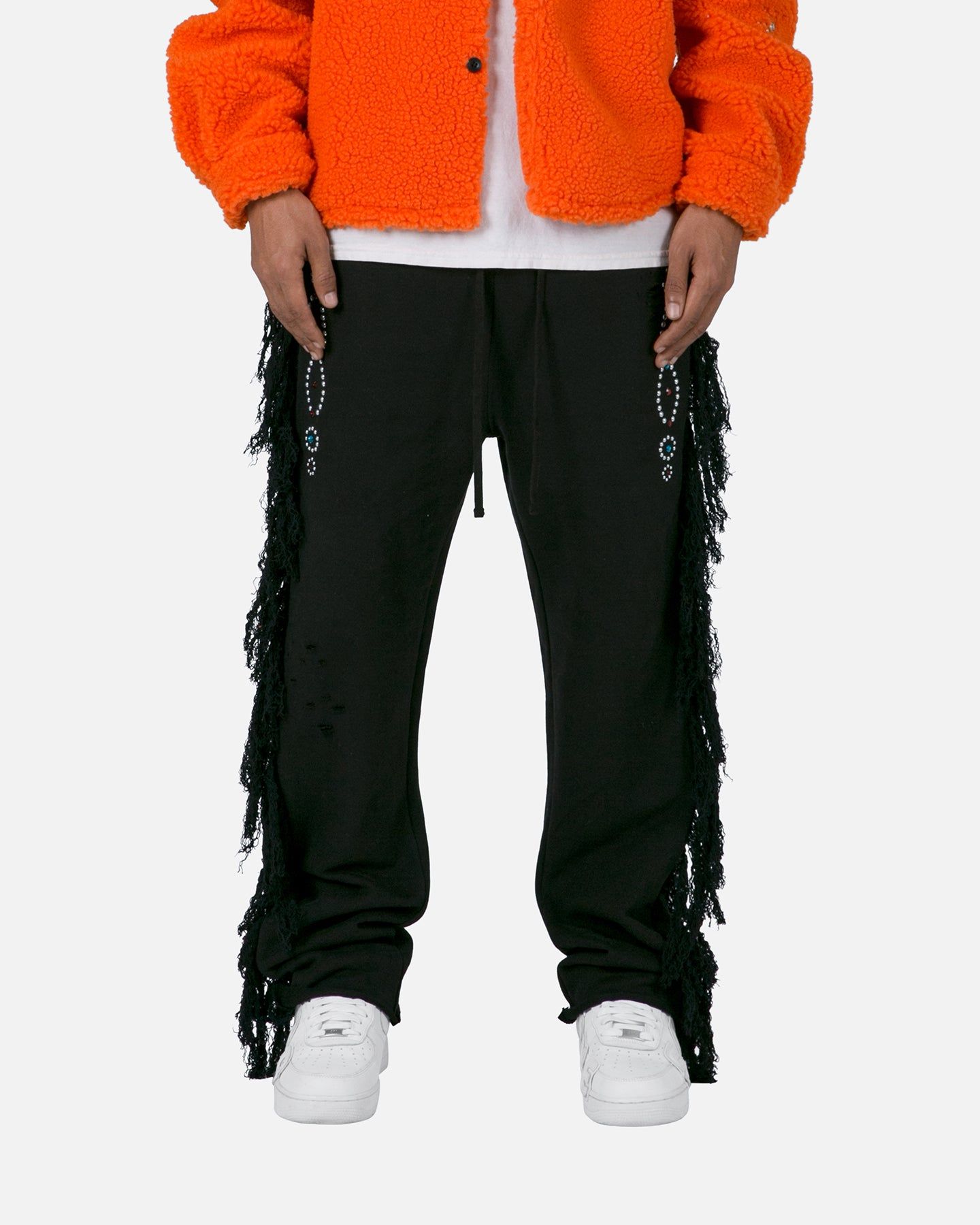 MNML Trail Frayed Sweat Pants Black sold by Culture Kings