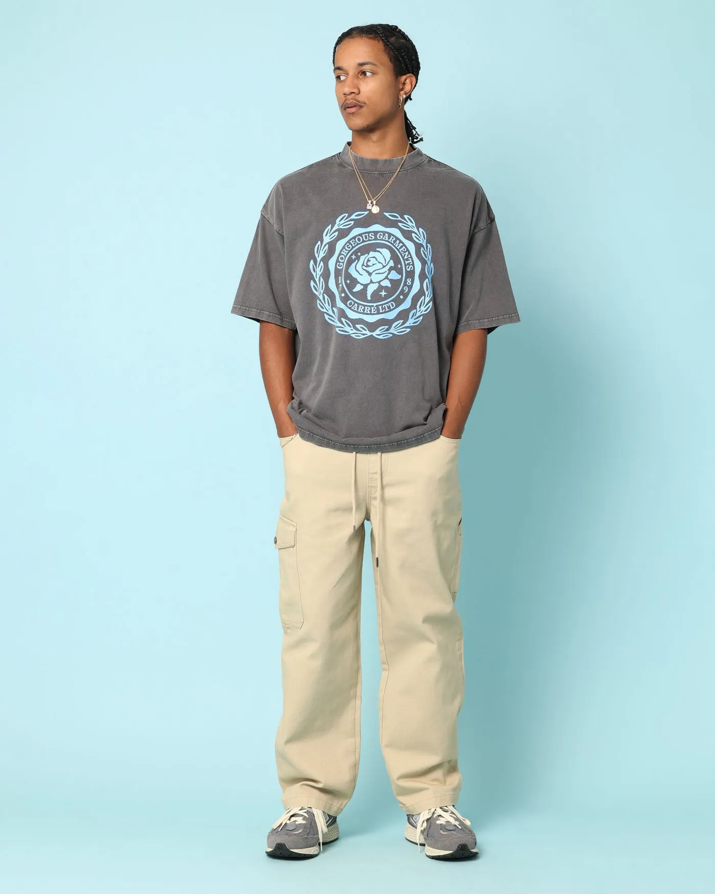 Carré Gorgeous Oversized T-Shirt Washed Charcoal sold by Culture Kings