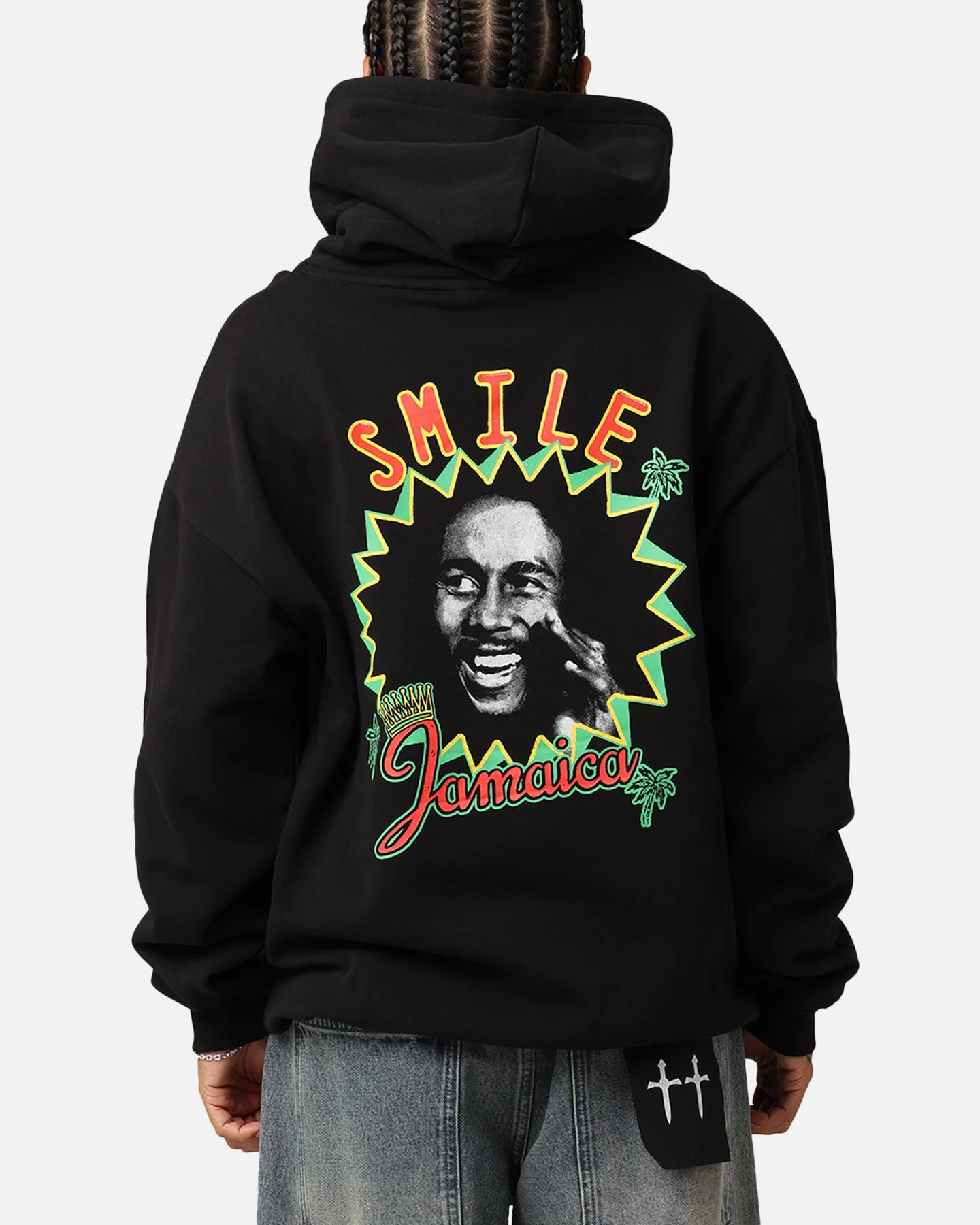 Bob Marley Smile Jamaica Hoodie Black sold by Culture Kings product image thumbnail 3