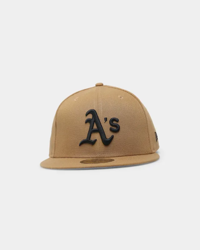 New Era Oakland Athletics 'Wheat' 59FIFTY Fitted Wheat/Black sold by Culture Kings