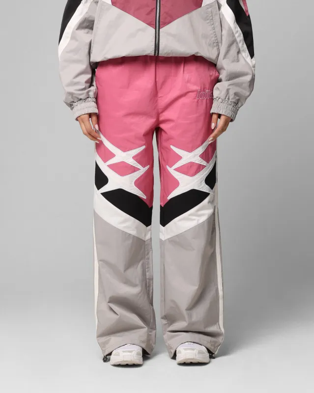 Loiter Hybrid Trackpants Pink/Grey sold by Culture Kings