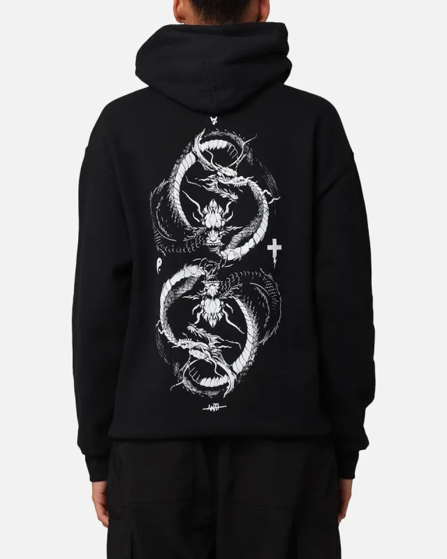 The Anti Order Double Dragon Hoodie Black/White sold by Culture Kings
