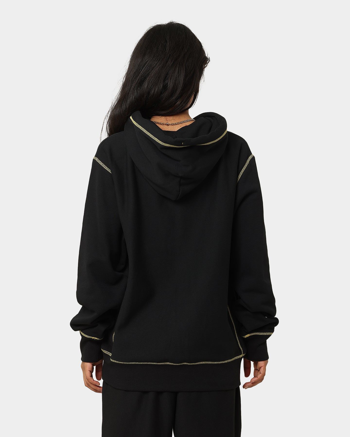 Champion Reverse Weave Contrast Stitch Hoodie Black/Gold sold by Culture Kings product image thumbnail 4
