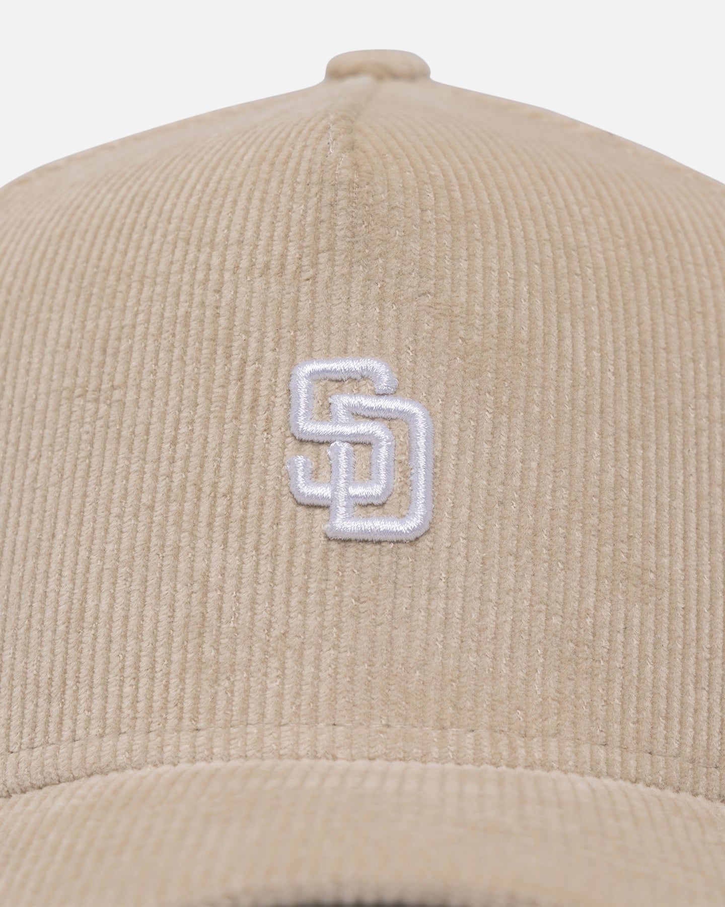 New Era San Diego Padres 'Micro Cord Cream' 9FORTY A-Frame Snapback Cream/White sold by Culture Kings product image thumbnail 5