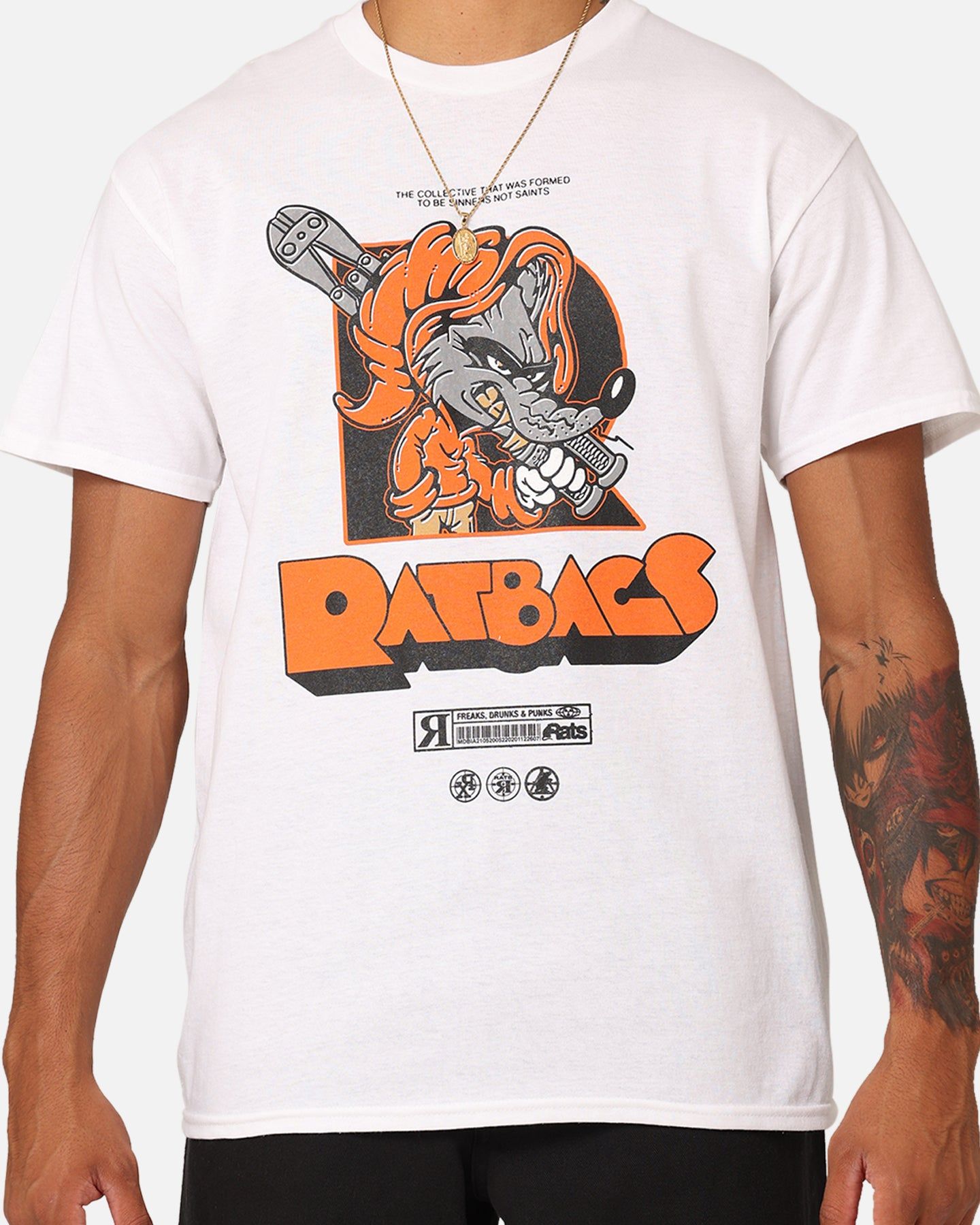 Rats Get Fat Ratbags T-Shirt White sold by Culture Kings product image thumbnail 3
